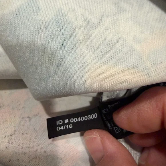 Express Black Midi Dress with Cream Panel and Floral Accents - Picture 8 of 9